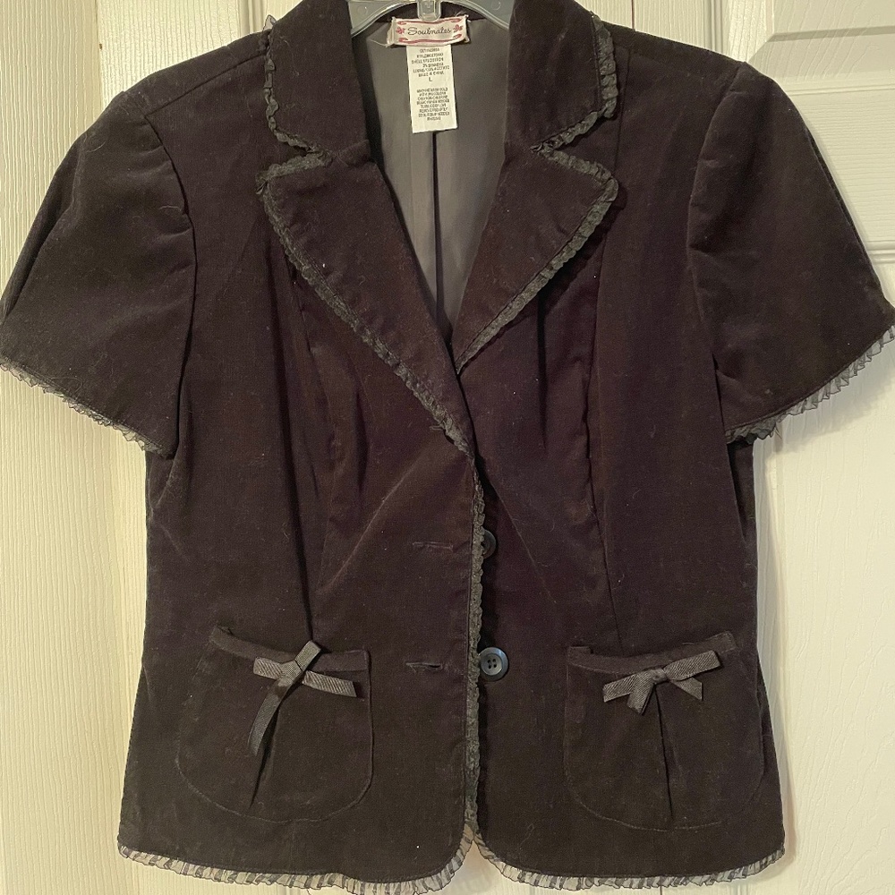 Black Velvet Top